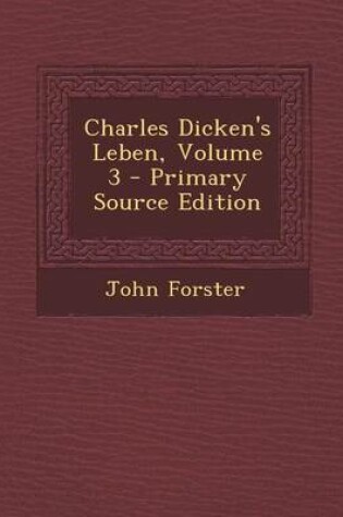 Cover of Charles Dicken's Leben, Volume 3