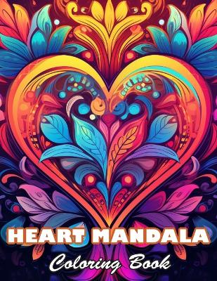 Book cover for Heart Mandala Coloring Book