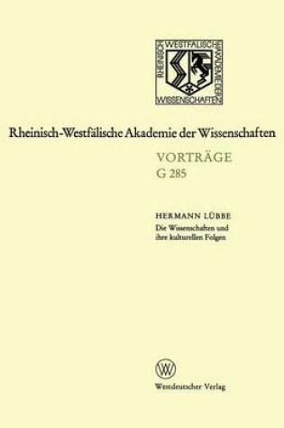 Cover of Die Wissenschaften Und Ihre Kulturellen Folgen