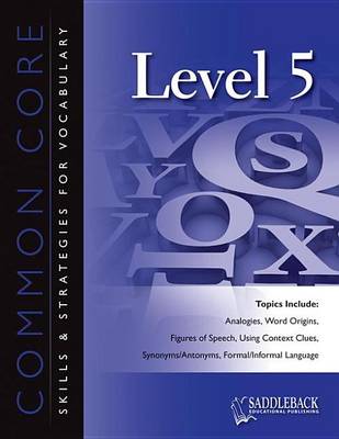 Book cover for Common Core Skills & Strategies for Vocabulary Level 5