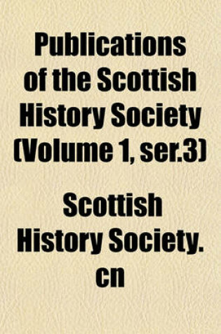 Cover of Publications of the Scottish History Society Volume 42