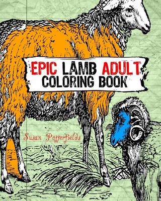 Book cover for Epic Lamb Adult Coloring Book