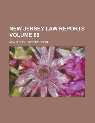 Book cover for New Jersey Law Reports Volume 60