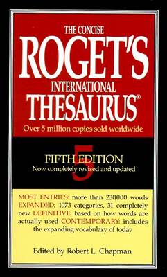 Book cover for Concise Roget's International Thesaurus