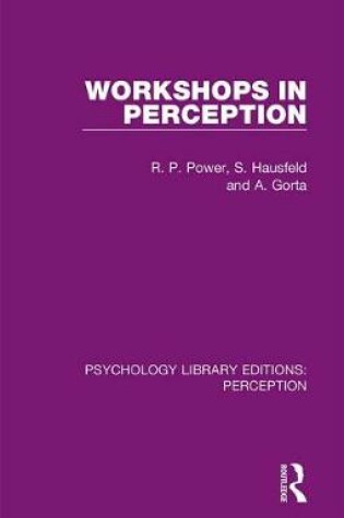 Cover of Workshops in Perception