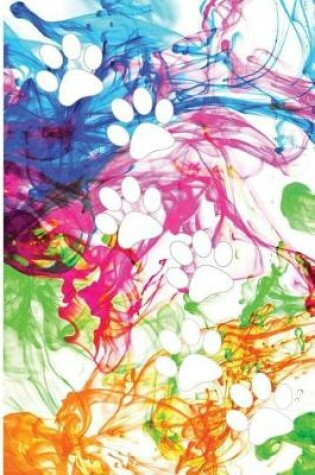 Cover of Paint Splatter Paw Print Tracks