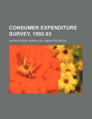 Book cover for Consumer Expenditure Survey, 1992-93