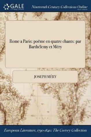 Cover of Rome a Paris