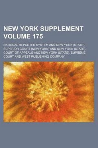 Cover of New York Supplement Volume 175