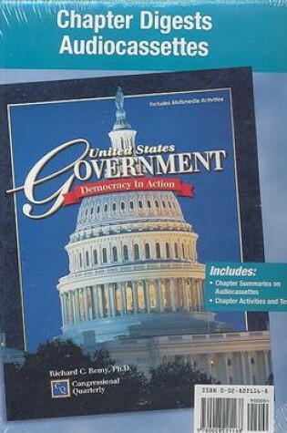 Cover of United States Government: Democracy in Action, Chapter Digests Audiocassette Package