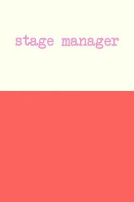 Book cover for Stage Manager