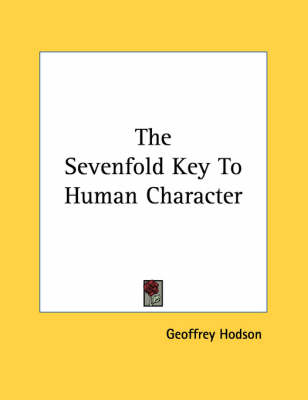 Book cover for The Sevenfold Key to Human Character