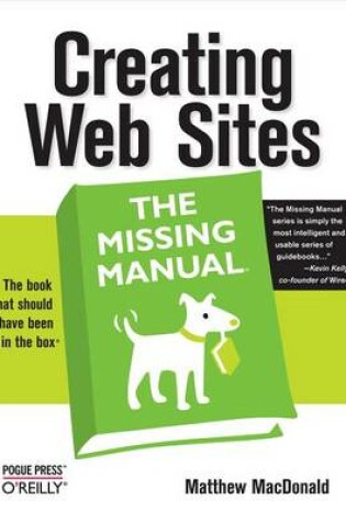 Cover of Creating Web Sites: The Missing Manual