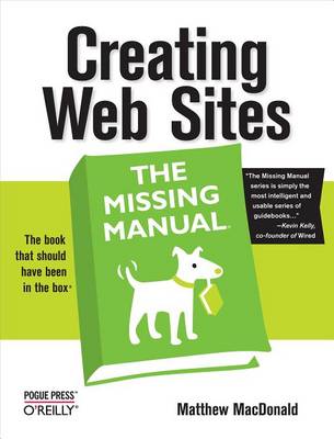 Book cover for Creating Web Sites: The Missing Manual