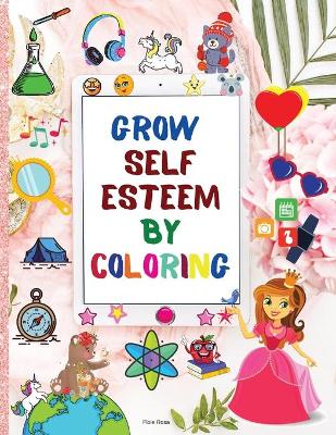 Book cover for Grow self Esteem by coloring