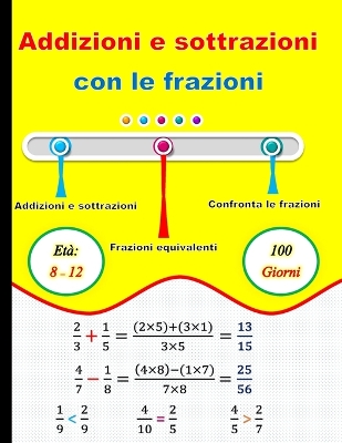 Book cover for Addizioni e sottrazioni con le frazioni