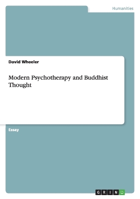 Book cover for Modern Psychotherapy and Buddhist Thought