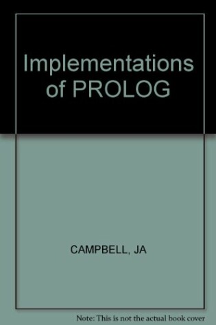 Cover of Implementations of PROLOG