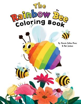 Book cover for The Rainbow Bee Coloring Book