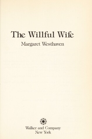 Cover of The Willful Wife