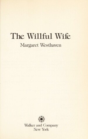 Book cover for The Willful Wife