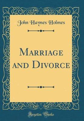 Book cover for Marriage and Divorce (Classic Reprint)