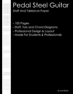 Book cover for Pedal Steel Guitar - Staff and Tablature Paper