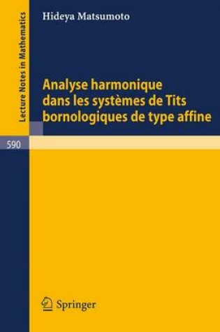 Cover of Analyse Harmonique Dans Les Systemes de Tits Bornologique de Type Affine