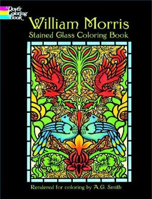 Book cover for William Morris Stained Glass Coloring Book