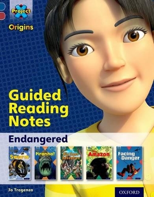 Book cover for Project X Origins: Dark Blue Book Band, Oxford Level 15: Endangered: Guided reading notes