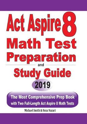 Book cover for ACT Aspire 8 Math Test Preparation and study guide