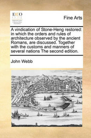 Cover of A Vindication of Stone-Heng Restored