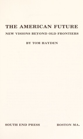 Book cover for The American Future