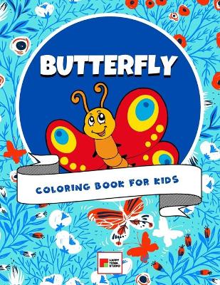 Cover of Butterfly Coloring Book for Kids