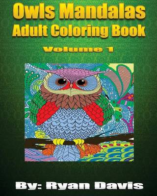 Book cover for Owls Mandalas Adult Coloring Book