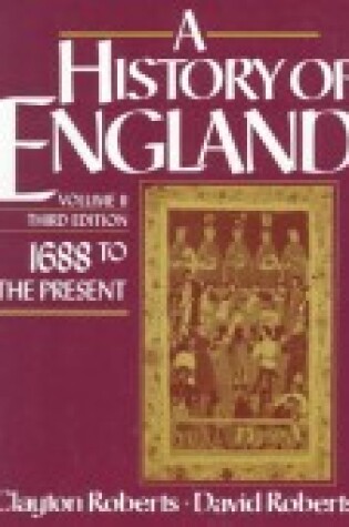 Cover of A History of England