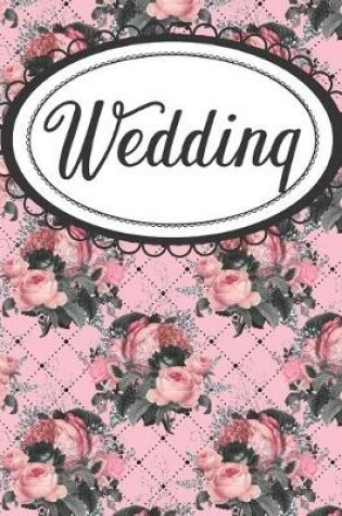 Cover of Pink and Black Floral Wedding Planner