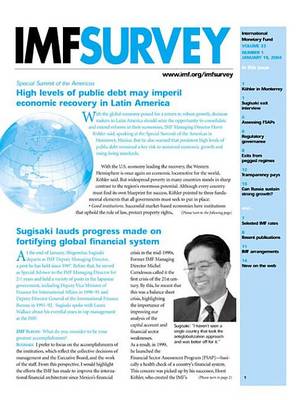 Book cover for IMF Survey No.1, 2004