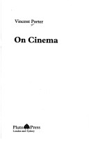 Book cover for On Cinema