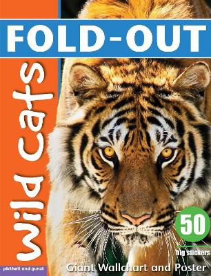 Book cover for Fold-Out Poster Sticker Book: Wild Cats