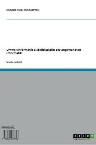 Cover of Umweltinformatik Alsteildisziplin Der Angewandten Informatik