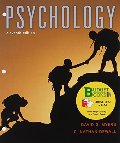 Book cover for Loose-Leaf Version for Psychology 11E & Launchpad for Myers' Psychology 11E (Six Month Access)