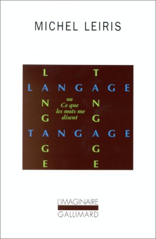 Book cover for Langage tangage ou Ce que les mots me disent