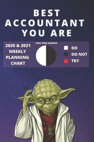 Cover of 2020 & 2021 Two-Year Weekly Planner For Best Accountant Gift - Funny Yoda Quote Appointment Book - Two Year Agenda Notebook