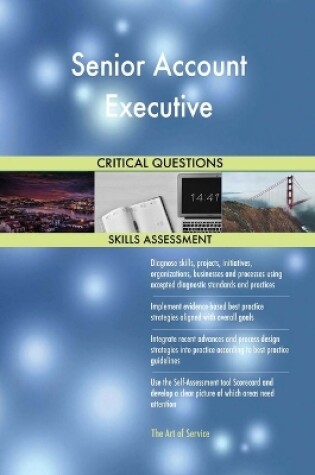 Cover of Senior Account Executive Critical Questions Skills Assessment