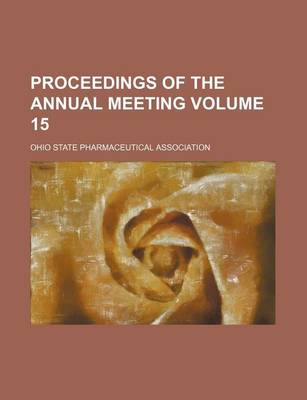 Book cover for Proceedings of the Annual Meeting Volume 15