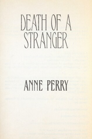 Cover of Death of a Stranger