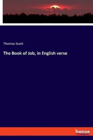 Cover of The Book of Job, in English verse