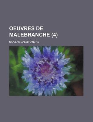 Book cover for Oeuvres de Malebranche (4)