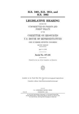 Book cover for H.R. 3401, H.R. 3954, and H.R. 3962